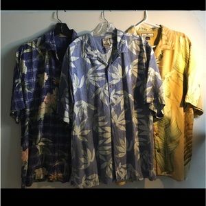 Men’s Tommy Bahama Large Silk Hawaiian Shirts
